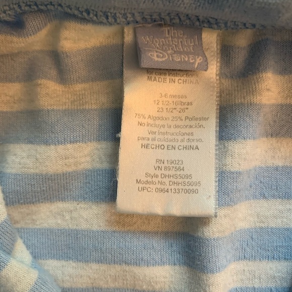 Vintage Y2K Wonderful World Of Disney 3/6 Month Sleeper Pooh Tigger Footie - Picture 7 of 11